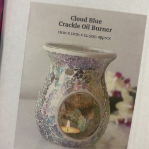 Crackle effect tea light burner