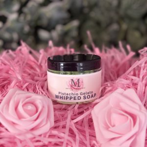 Pistachio whipped soap
