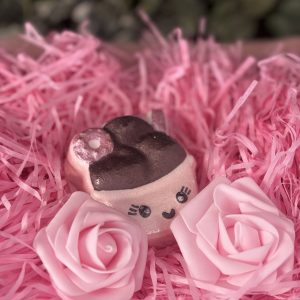 Pink bath bomb