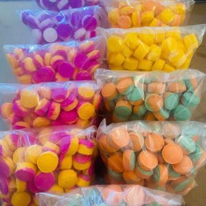 100 mini bathbombs in la vie est bella