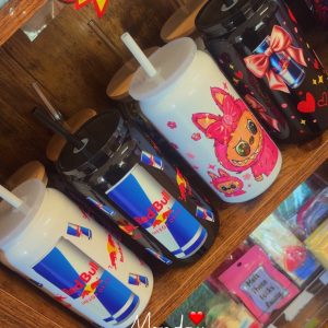 Red bull - black stainless steel cup