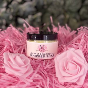 coconut and lemon whipped soap