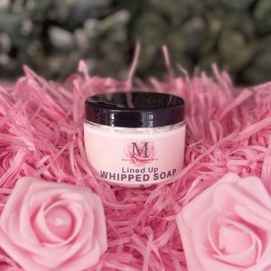 lined up whipped soap