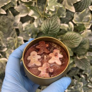 Candle in ginger bread