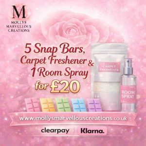 5 random bars , 1 random carpet freshener & 1 random room spray