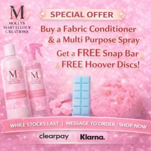 Multi purpose spray & fabric conditioner with 2 freebies