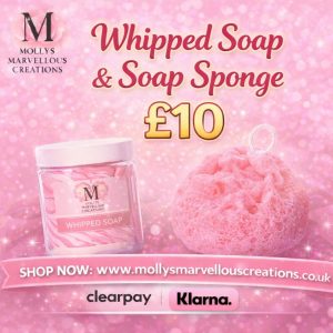 Whipped soap and soap sponge