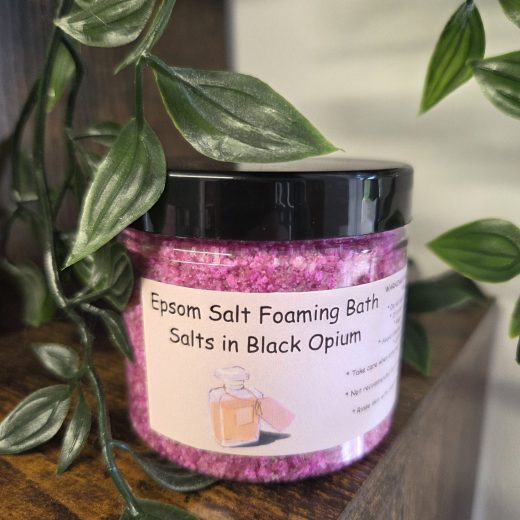 Epsom Foaming Bath Salts In Black Opium
